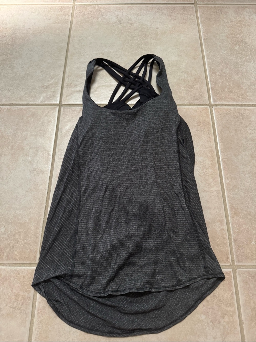 lululemon athletica Dark Charcoal Strappy Tank